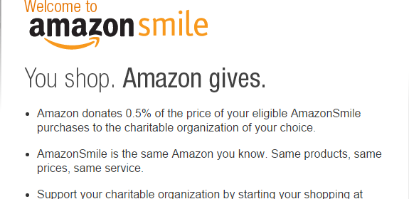 Partial description of Amazon Smile details
