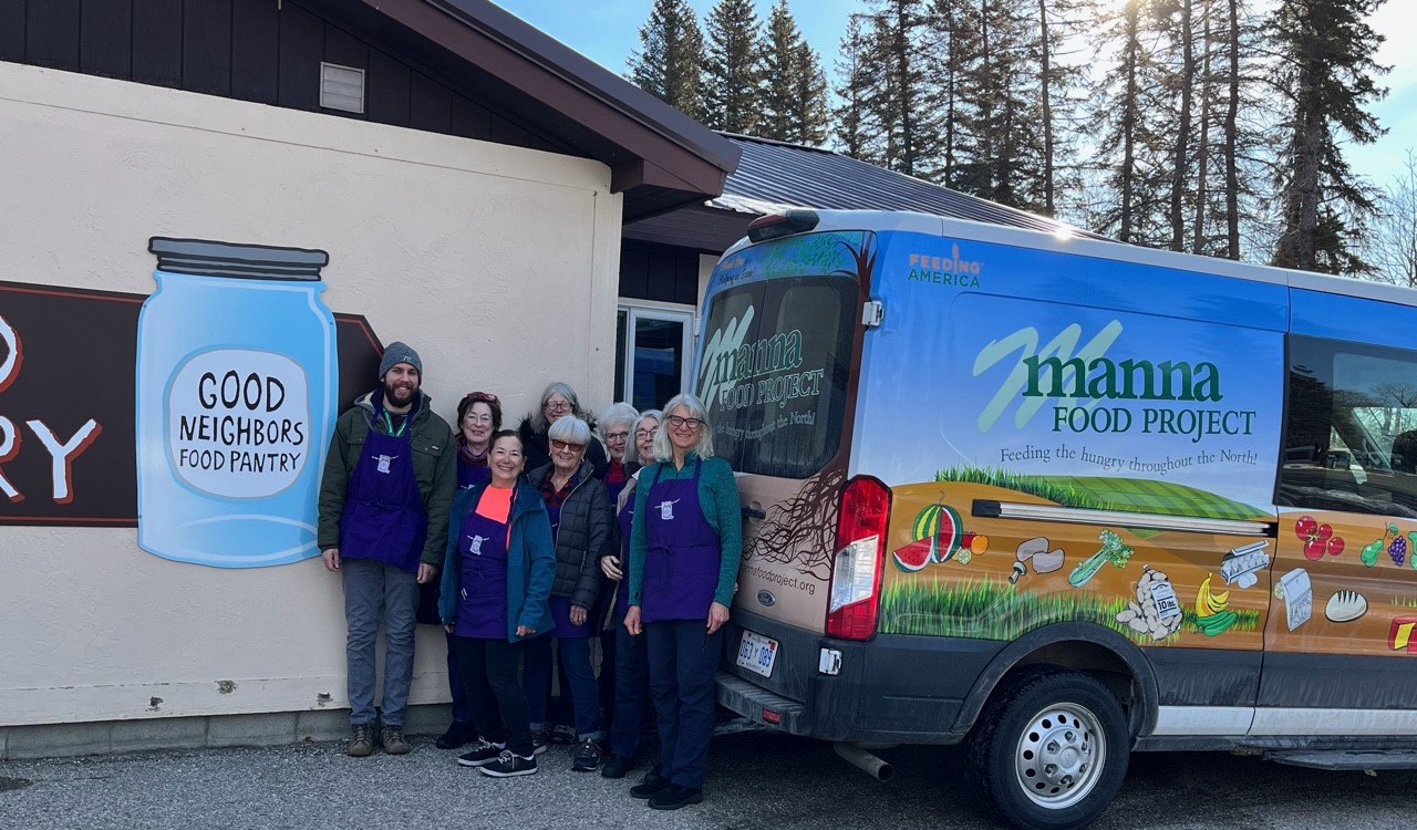 Manna van-volunteers